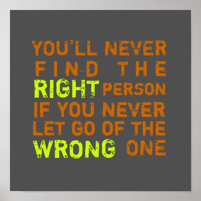 RIGHT & WRONG ~ Poster (Front)