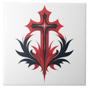 Righteous Flames  Ceramic Tile