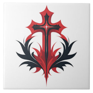 Righteous Flames  Ceramic Tile