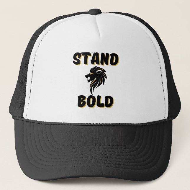 Righteous Stand Bold As Lions Trucker Hat (Front)
