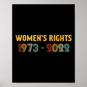 Rights 1973 - 2022 Reproductive Rights Feminist Poster