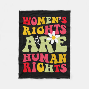 Rights Are Humen Rights Feminist Fleece Blanket
