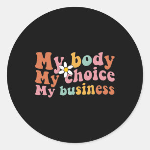 Rights Feminist 1973 Feminism Classic Round Sticker