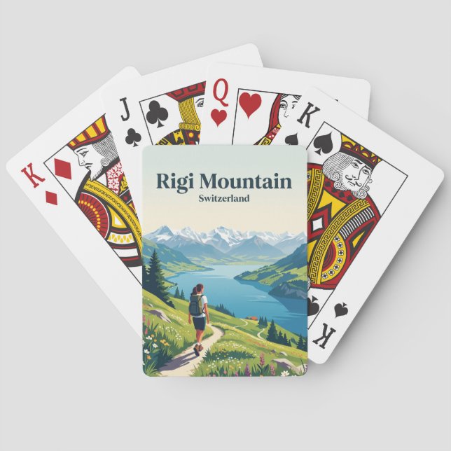 Rigi Mountain Switzerland Playing Cards (Back)