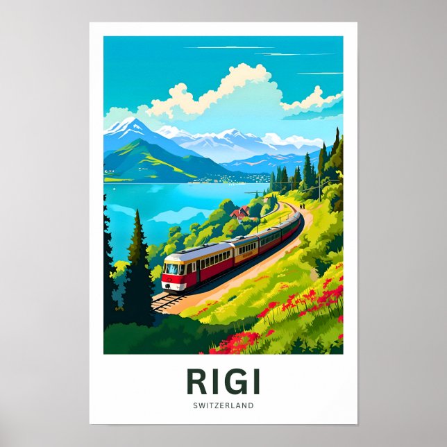 Rigi Switzerland Travel Print (Front)