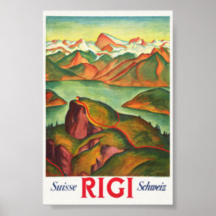 Rigi Switzerland Vintage Poster 1933