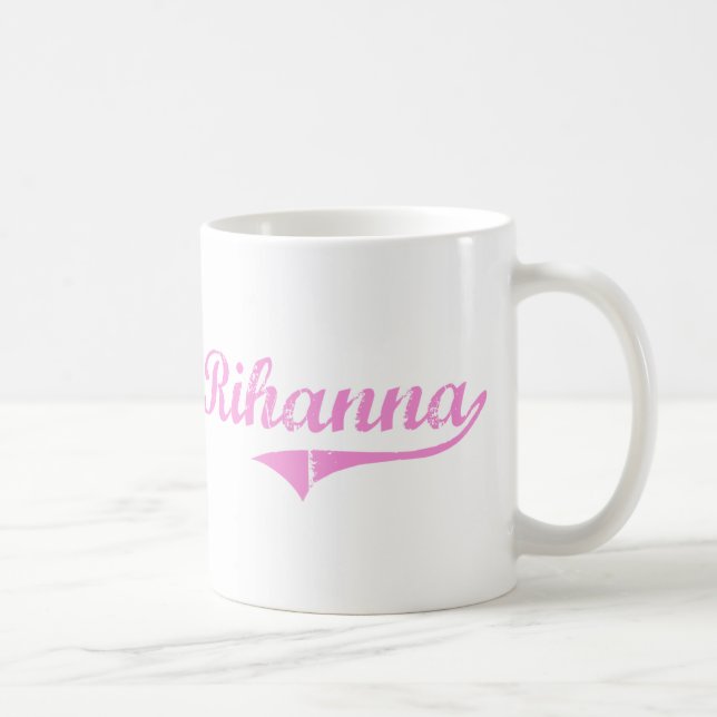 Rihanna Classic Style Name Coffee Mug (Right)