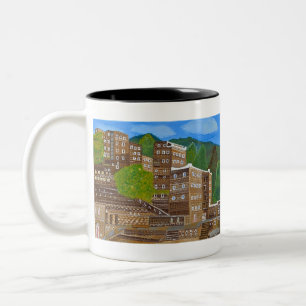 rijal-almaa-the-gingerbread-village-magdalena-froh Two-Tone coffee mug