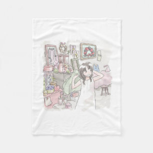 Riji Saniwa Fleece Blanket