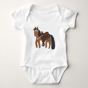 Riki Western horse Baby Bodysuit