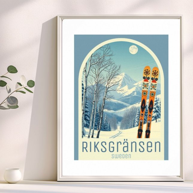 Riksgränsen Sweden ski resort Poster (Creator Uploaded)