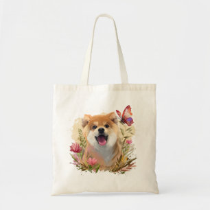 Riku and the butterfly tote bag
