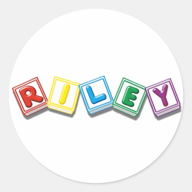 Riley Classic Round Sticker (Front)