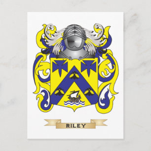 Riley Coat of Arms (Family Crest) Postcard
