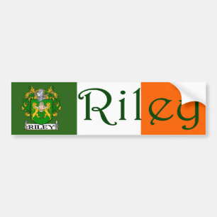 Riley Coat of Arms Flag Bumper Sticker