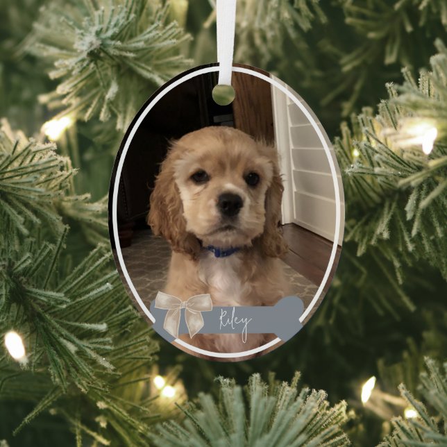 Riley Custom Pet Photo Christmas Ornament (Insitu)