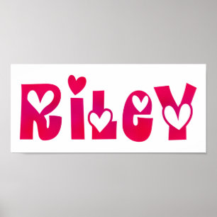 Riley in Hearts Poster