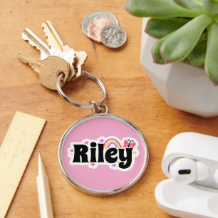 Riley name cute design key ring
