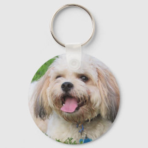 Riley the Cavachon Keychain