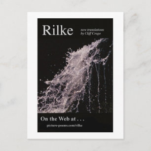RILKE WEBSITE POSTER POSTCARD