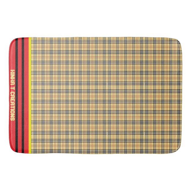 Rilla Plaid Bath Mat (Front)