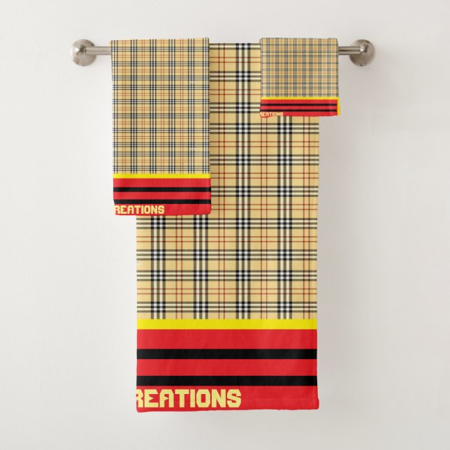 Rilla Plaid Bath Towel Set (Insitu)