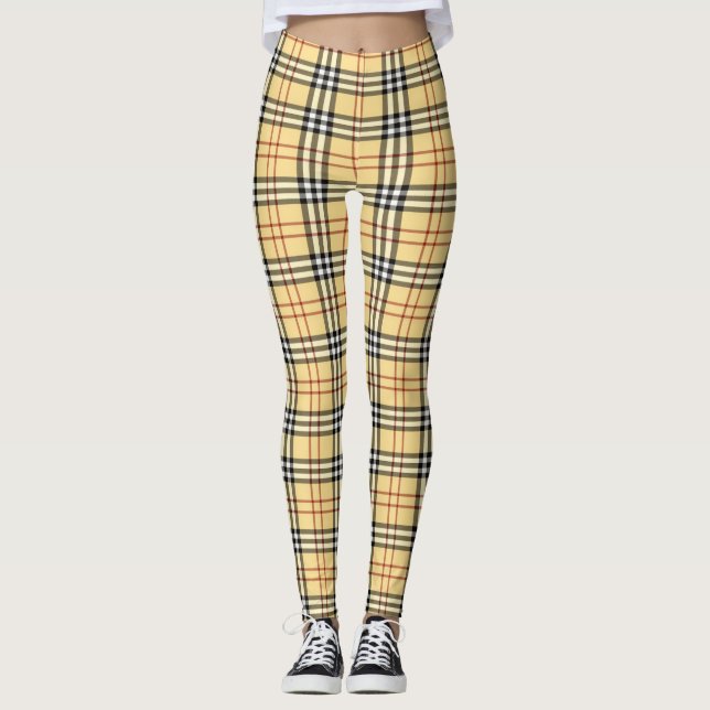 Rilla Plaid Leggings (Front)