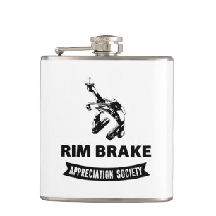 Rim Brake Appreciation Society Hip Flask