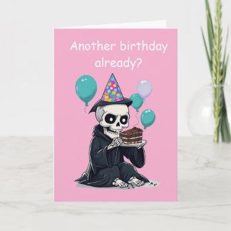 rim Reaper Birthday Funny Aging Humor Gift Card