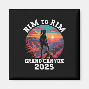 Rim To North Rim Grand Canyon National Park 2025 F Magnet