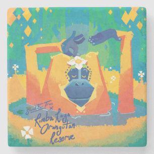 Rimba Raya Orangutan Reserve Stone Coaster
