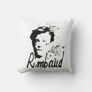 RIMBAUD portrait Square Pillow