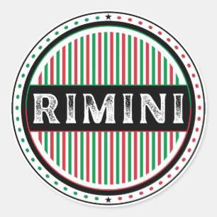 Rimini City Pride Emblem – Italian Identity Classic Round Sticker