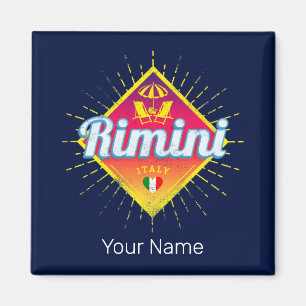 Rimini Emilia-Romagna Italy Retro Sunset Vintage Magnet
