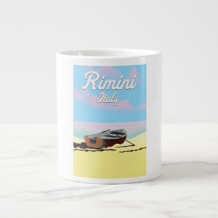 Rimini Italy beach poster Large Coffee Mug