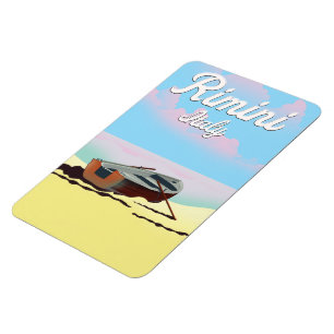 Rimini Italy beach poster Magnet