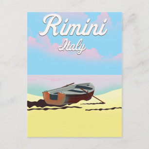 Rimini Italy beach poster Postcard