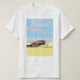 Rimini Italy beach poster T-Shirt
