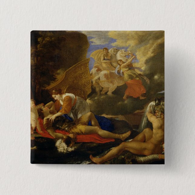 Rinaldo and Armida 15 Cm Square Badge (Front)