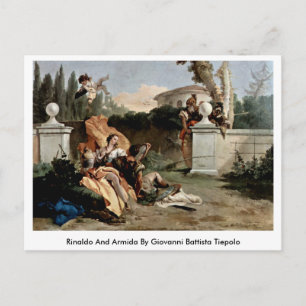 Rinaldo And Armida By Giovanni Battista Tiepolo Postcard