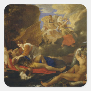 Rinaldo and Armida Square Sticker