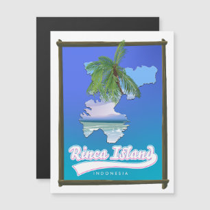 Rinca island Indonesia travel map