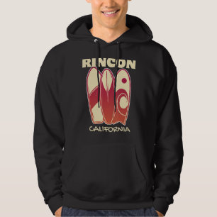RINCON CALIFORNIA Surfing Vintage Surfboards Retro Hoodie