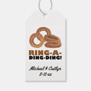 Ring-a-Ding-Ding Onion Wedding Engagement Congrats Gift Tags