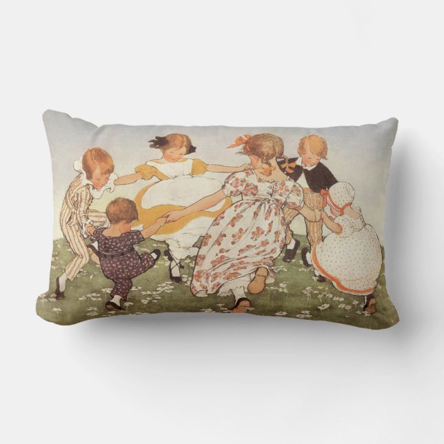 Ring-A-Round A Rosie Nursery Rhyme Pillow (Front)