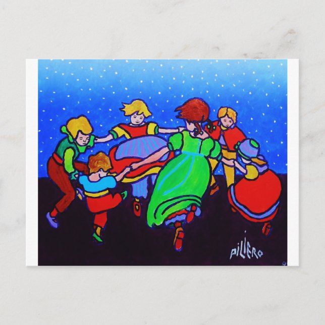 Ring Around the Rosie two Postcard (Front)