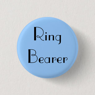 Ring Bearer 3 Cm Round Badge