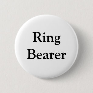 Ring Bearer 6 Cm Round Badge