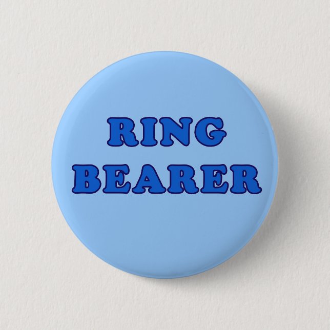 Ring Bearer 6 Cm Round Badge (Front)