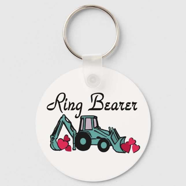 Ring Bearer Backhoe Key Ring (Front)